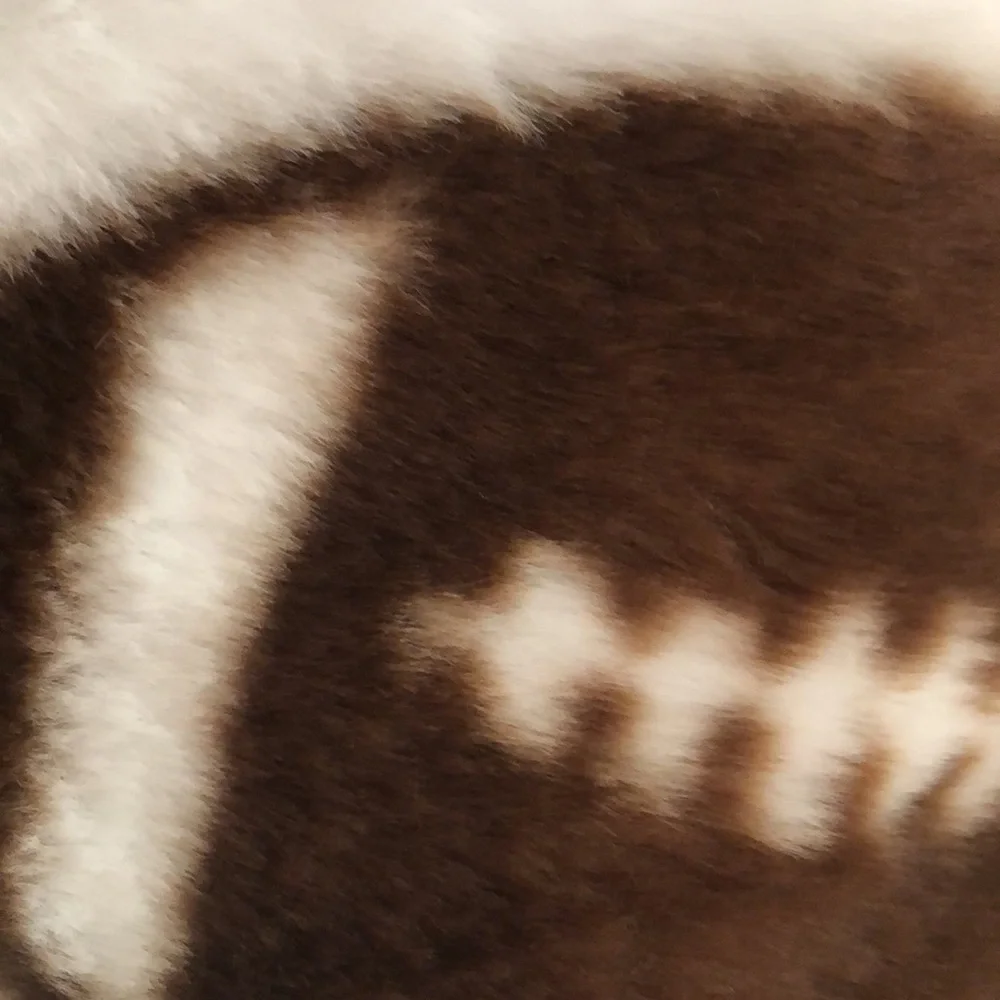 Extra Soft Faux Fur Throw with Football Design